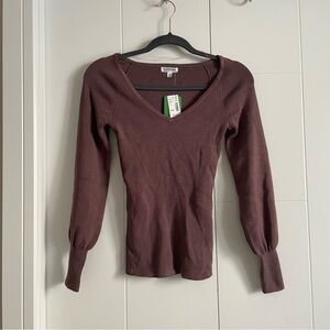 3/$45 V neck Balloon Sleeve Sweater